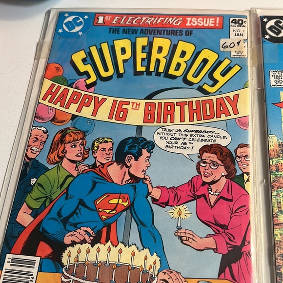 Superboy # 1 16th birthday and supergirl # 1 electrifying issue great condition - Picture 3 of 13